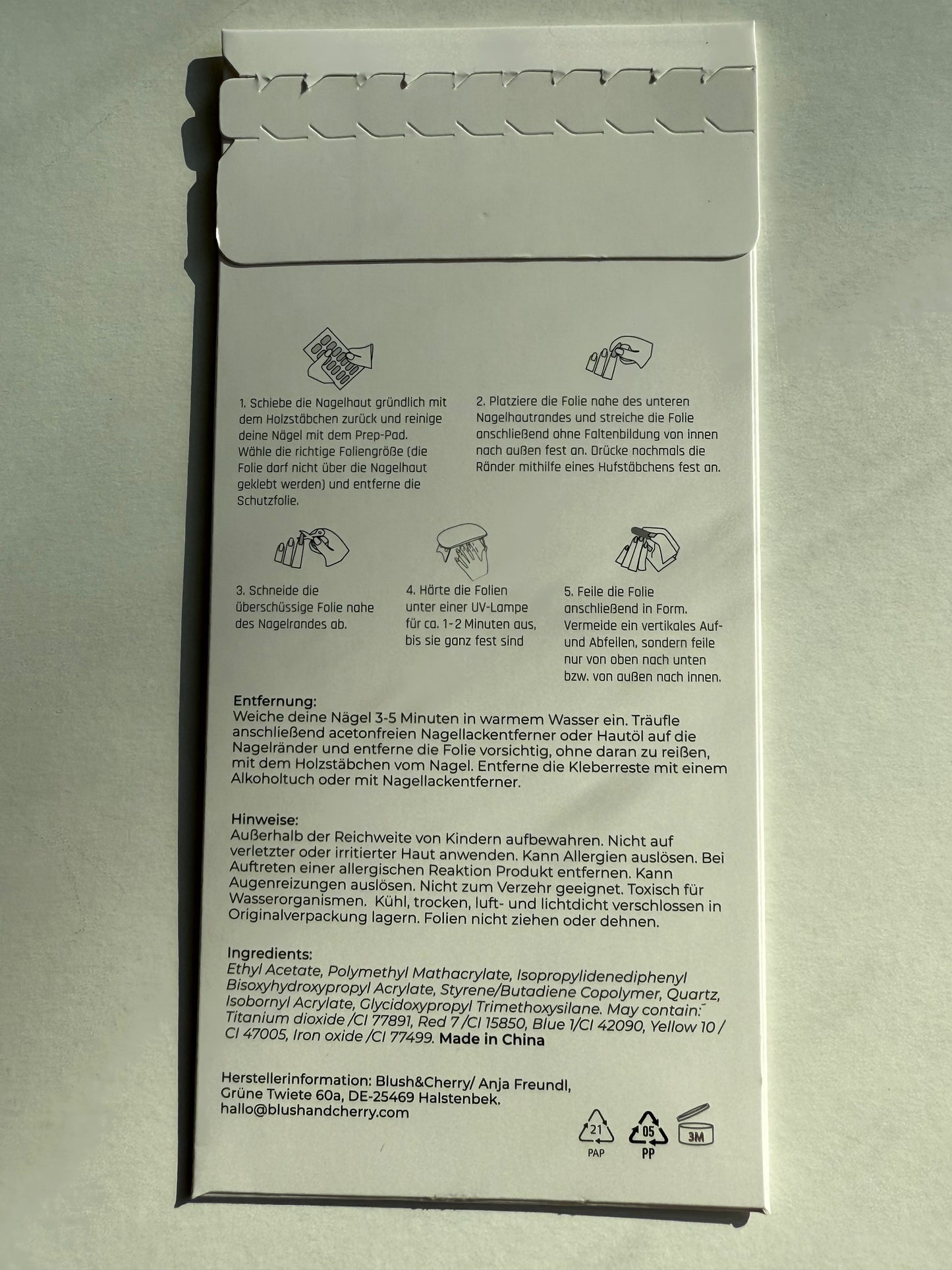 UV Starlight Slaps 20er-Blush&Cherry-Blush and Cherry - UV Gel Folien