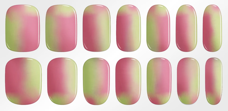 Hey, Let’s Go Tan-UV Nail Wraps-Blush&Cherry - Blush and Cherry - Heyhae UV Gel Folien - Premium Solar