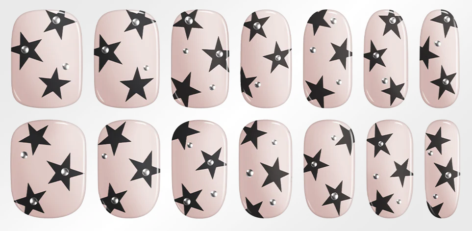 Hey, You’re My Star-UV Nail Wraps-Blush&Cherry - Blush and Cherry - Heyhae UV Gel Folien - Premium Solar