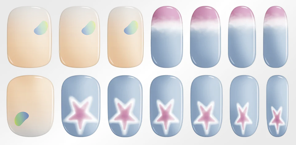Hayhae-UV Nagelfolien-Premium- Nail wrap - Deutschland - uv gel nagelfolien - Hey, Love Your Energy-UV Nail Wraps-Blush&Cherry - Blush and Cherry