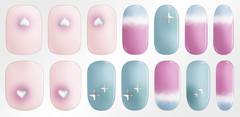 Hayhae-UV Nagelfolien-Premium- Nail wrap - Deutschland - uv gel nagelfolien - Hey, Love Your Energy-UV Nail Wraps-Blush&Cherry - Blush and Cherry
