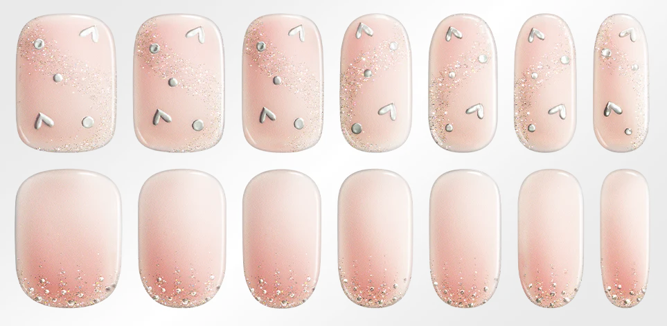 Hayhae-UV Nagelfolien-Premium- Nail wrap - Deutschland - uv gel nagelfolien - Hey, I Miss You-UV Nail Wraps-Blush&Cherry - Blush and Cherry