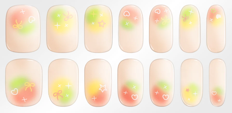Hayhae-UV Nagelfolien-Premium- Nail wrap - Deutschland - uv gel nagelfolien - Hey, You’re So Radiant-UV Nail Wraps-Blush&Cherry - Blush and Cherry