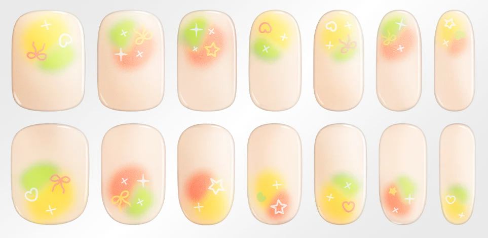Hayhae-UV Nagelfolien-Premium- Nail wrap - Deutschland - uv gel nagelfolien - Hey, You’re So Radiant-UV Nail Wraps-Blush&Cherry - Blush and Cherry