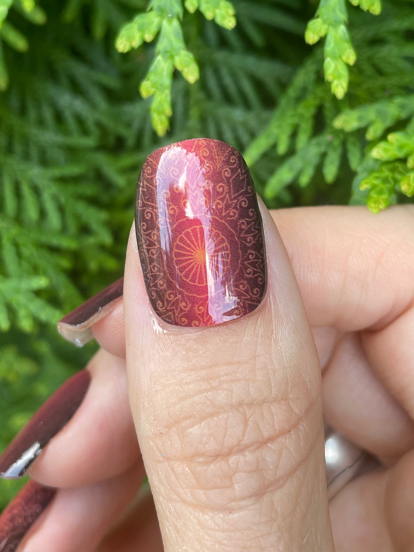Grapevine Fires 16er-Blush&Cherry-Exklusiv-Blush&Cherry-Blush and Cherry-Nagelfolien-Non UV-Ohne UV