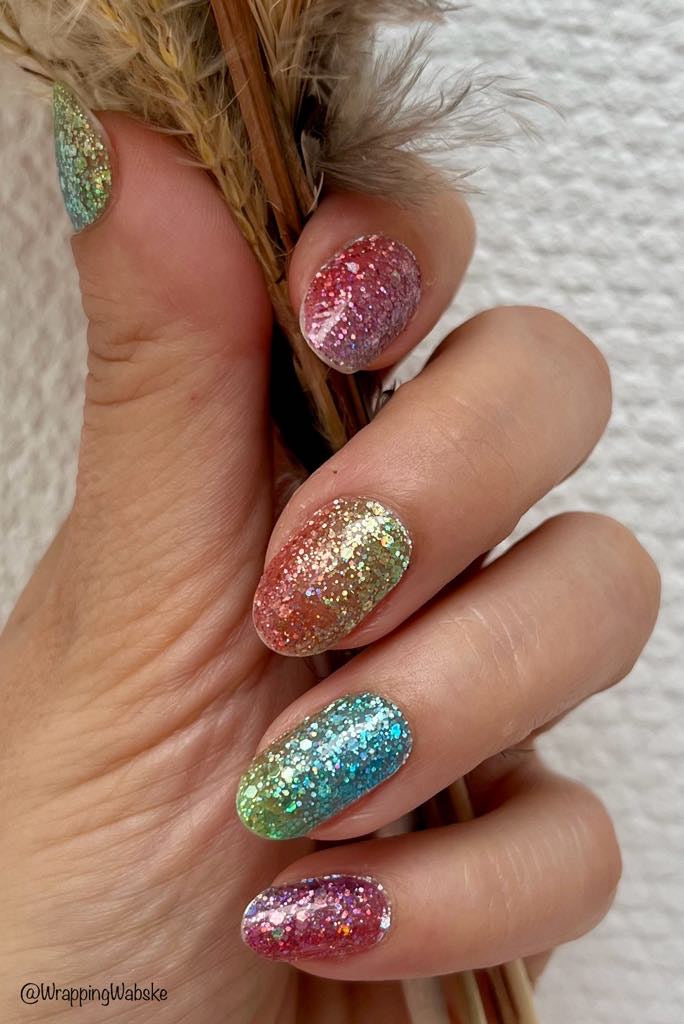 Happy Go Lucky 16er-Blush&Cherry - Blush and Cherry - Nagelfolien ohne UV