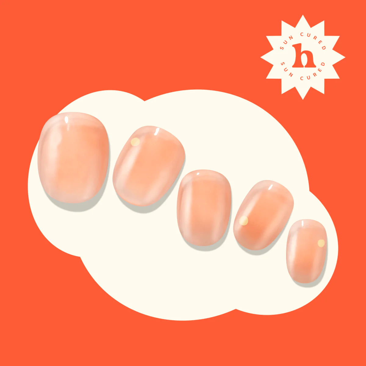 Hey, Apricot Syrup-Blush&Cherry - Blush and Cherry - Heyhae UV Gel Folien - Premium Solar