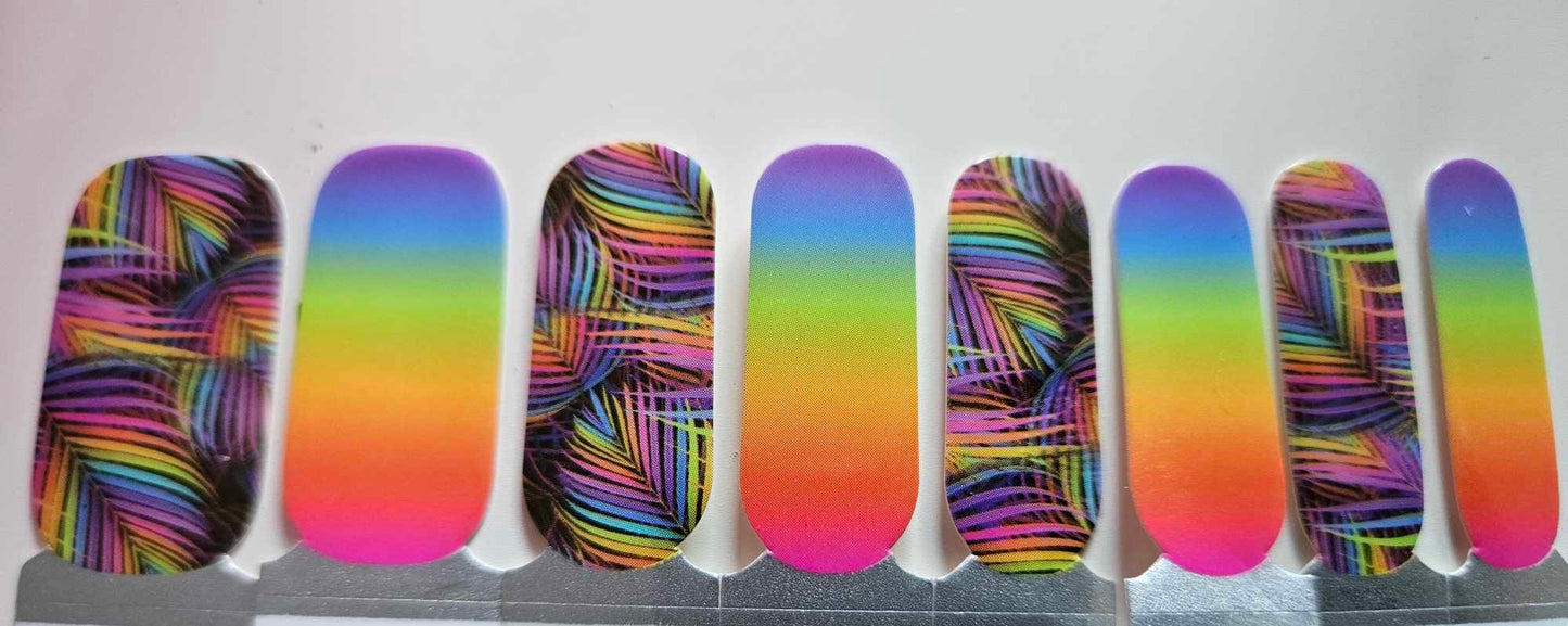 Rainbow Lush 16er-Blush&Cherry - Blush and Cherry - Nagelfolien ohne UV
