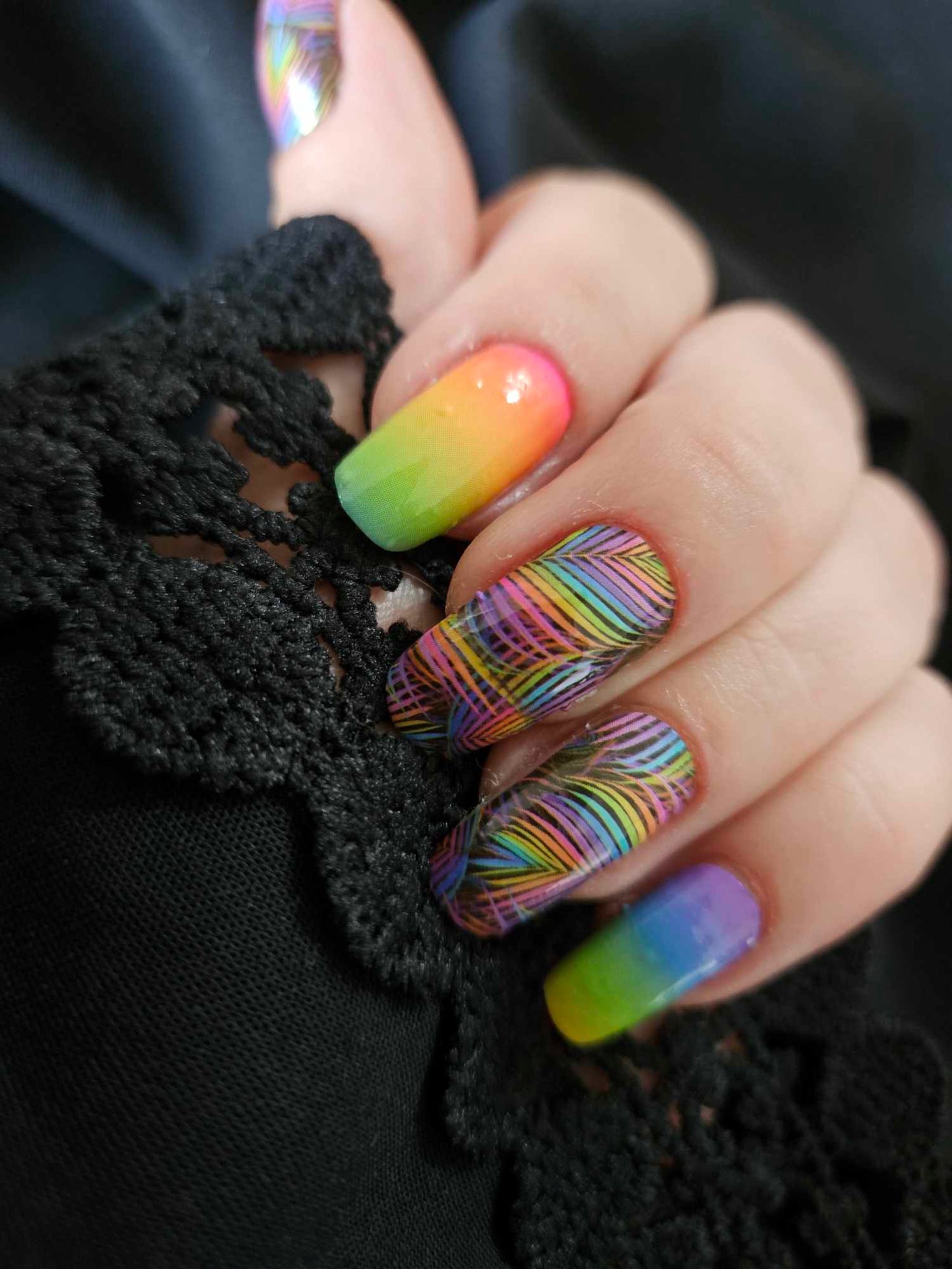 Rainbow Lush 16er-Blush&Cherry - Blush and Cherry - Nagelfolien ohne UV