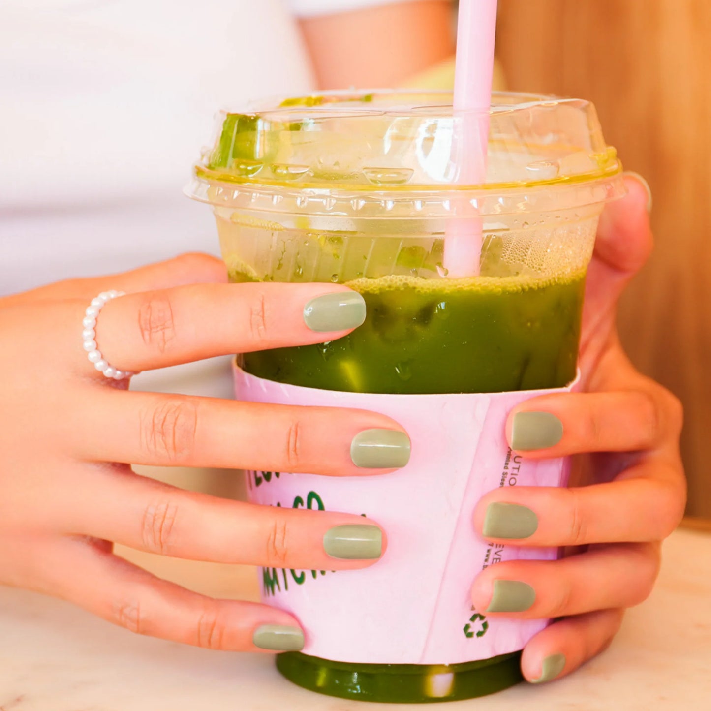 Hayhae-UV Nagelfolien-Premium- Nail wrap - Deutschland - uv gel nagelfolien - Hey, Matcha Girly-Blush&Cherry - Blush and Cherry
