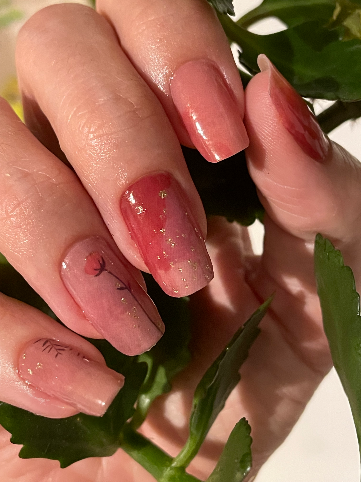 Kiss My Tulips 16er-Blush&Cherry - Blush and Cherry - Nagelfolien ohne UV