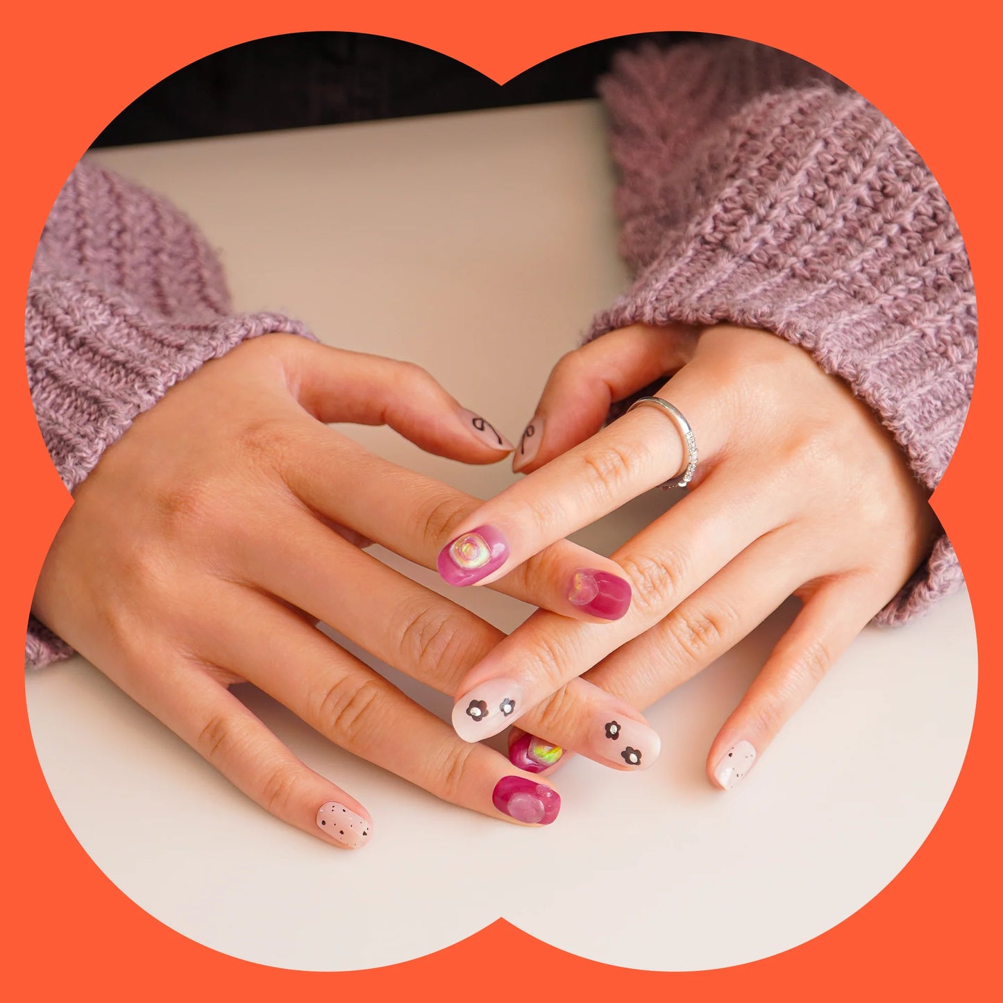 Hey, Let’s Be Friends-Blush&Cherry - Blush and Cherry - Heyhae UV Gel Folien - Premium Solar
