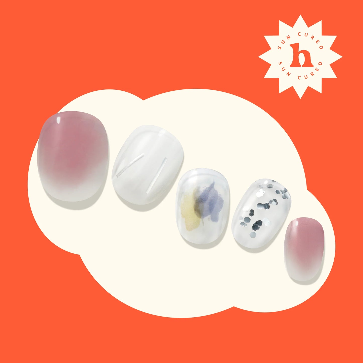 Hayhae-UV Nagelfolien-Premium- Nail wrap - Deutschland - uv gel nagelfolien - Hey, The Night Is Young-Blush&Cherry - Blush and Cherry