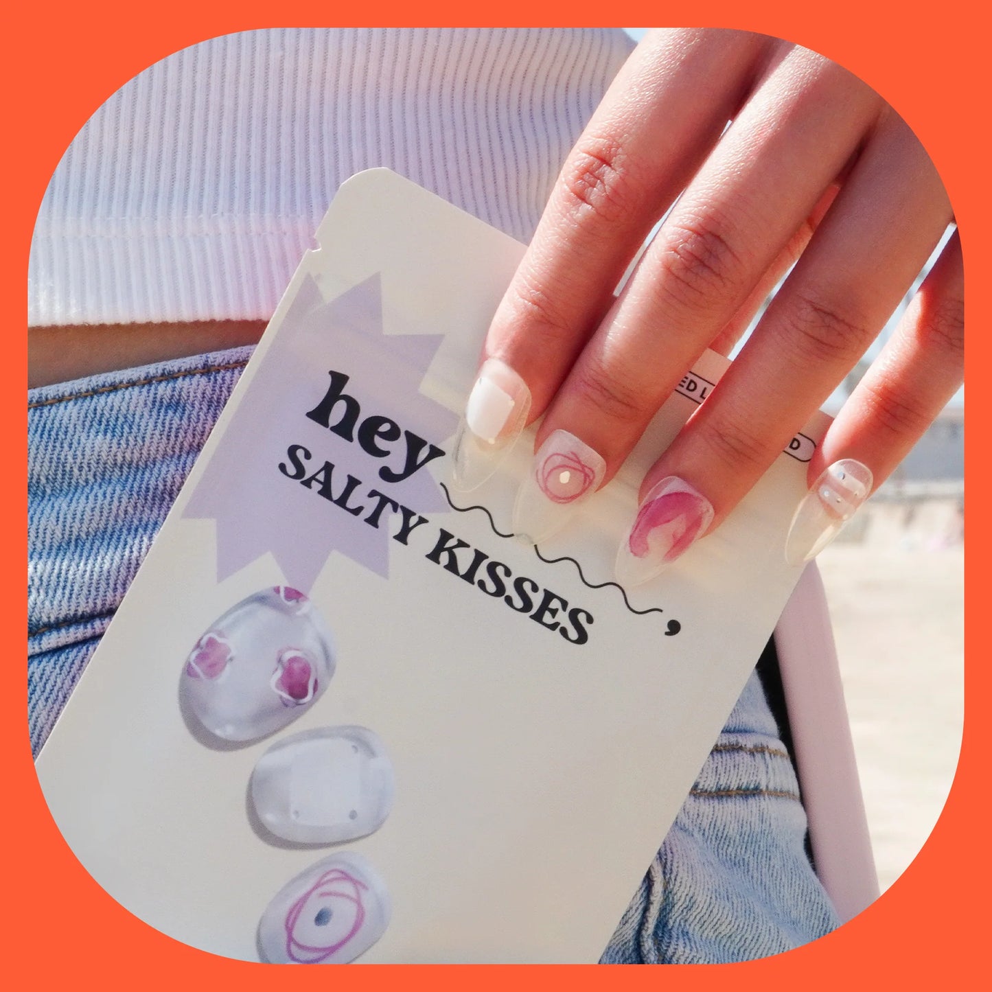 Hey, Salty Kisses-Blush&Cherry - Blush and Cherry - Heyhae UV Gel Folien - Premium Solar