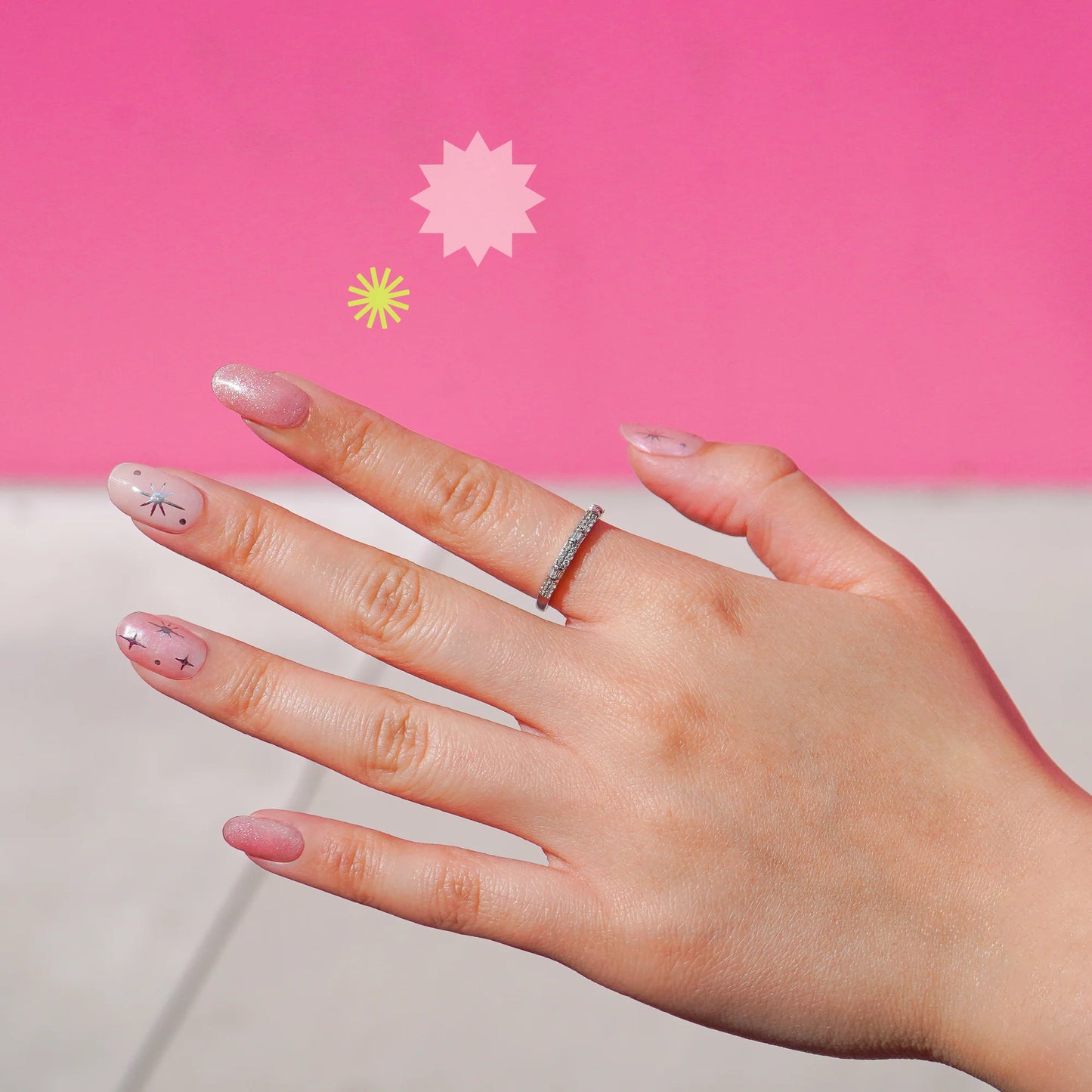 Hayhae-UV Nagelfolien-Premium- Nail wrap - Deutschland - uv gel nagelfolien - Hey, Miss U To Infinity-Blush&Cherry - Blush and Cherry