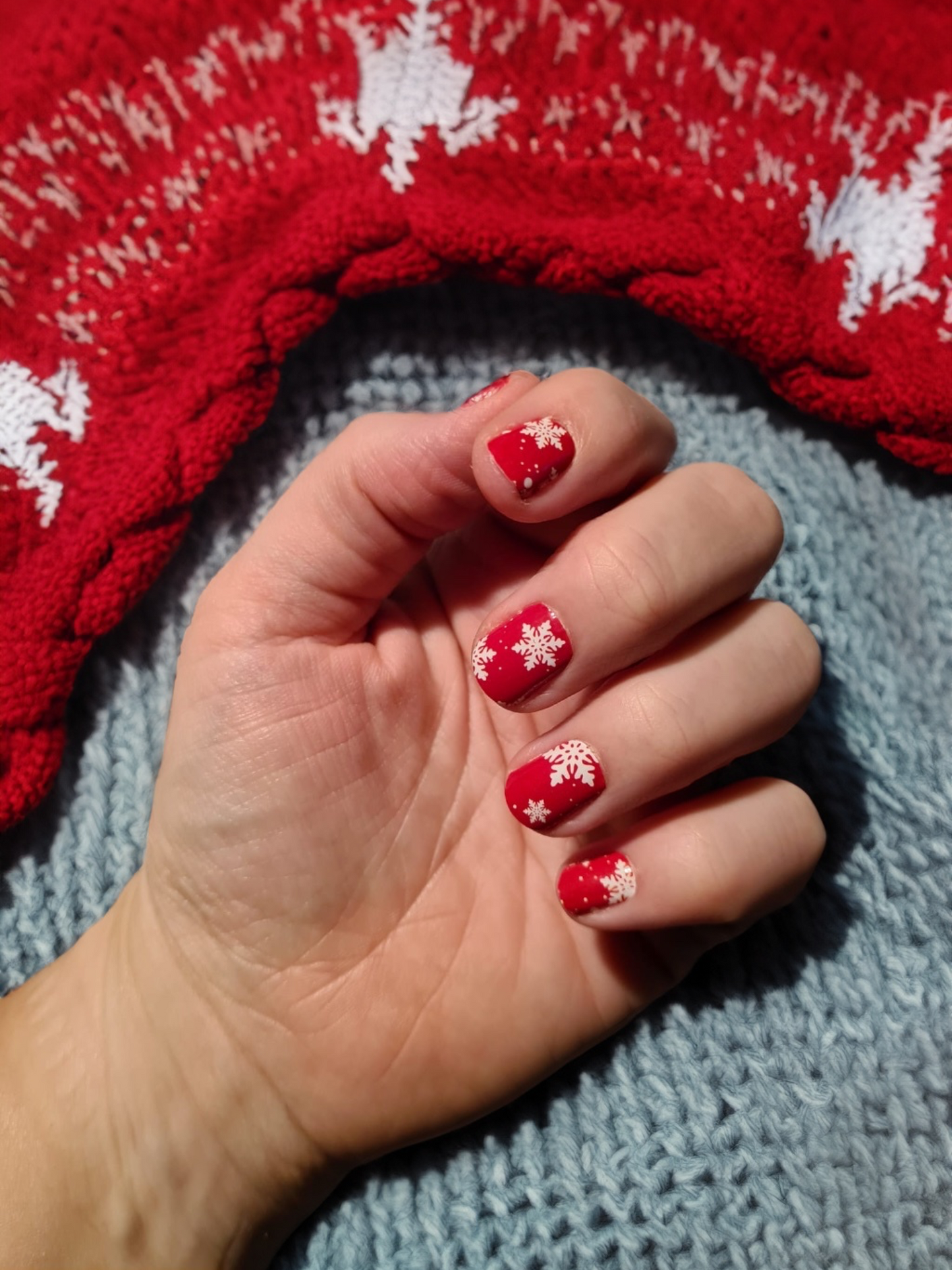 Nagelfolie Nail wraps Blush&Cherry Crystal Red