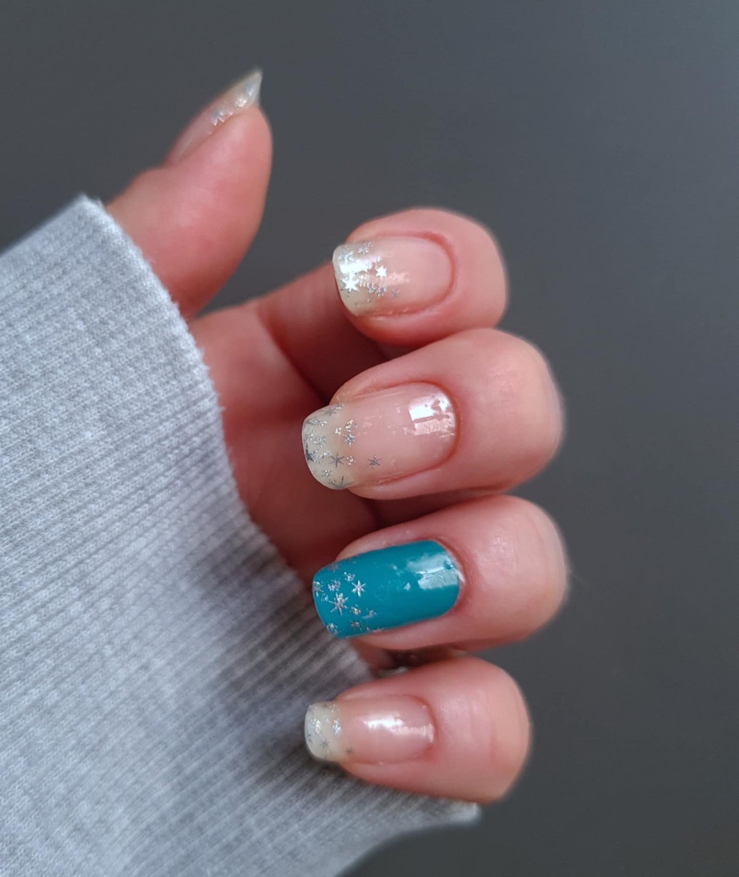 Starfall 16er (auch als Overlay)-Blush&Cherry-Exklusiv-Blush&Cherry-Blush and Cherry-Nagelfolien-Non UV-Ohne UV