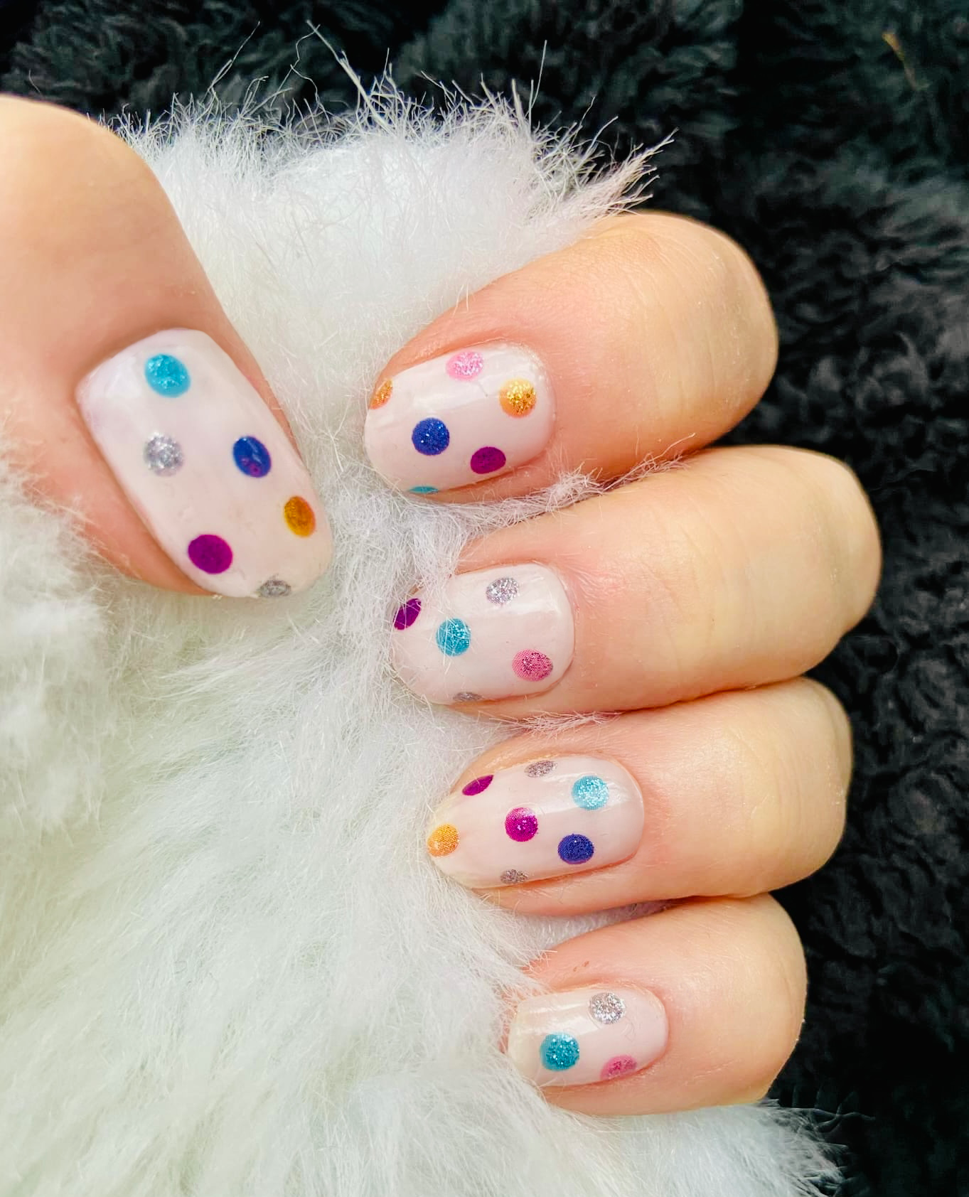 Polka Pop 16er Overlay-Blush&Cherry - Blush and Cherry - Nagelfolien ohne UV