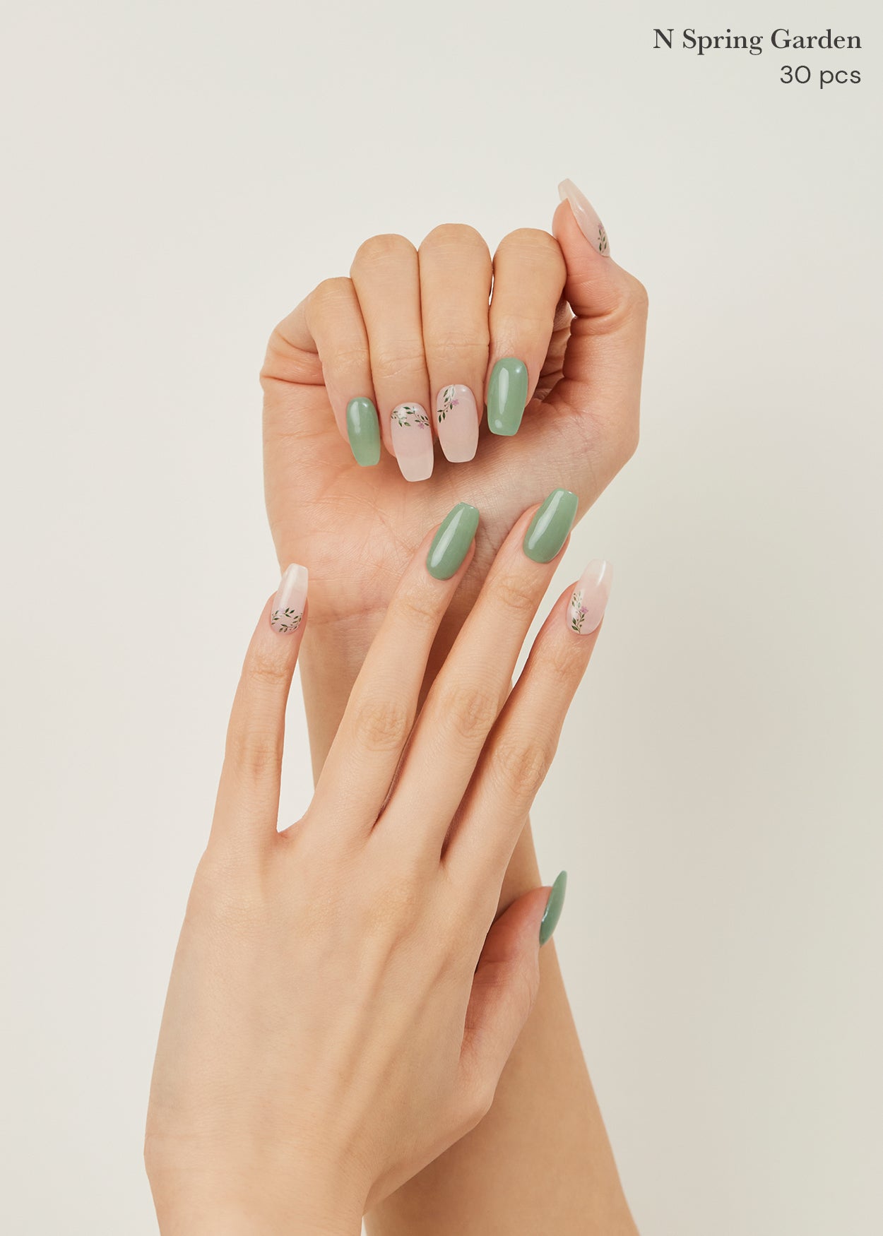 UV Ohora N Spring Garden US Size-UV Nail Wraps-Blush&Cherry-Ohora premium UV Gel Folien - Blush and Cherry