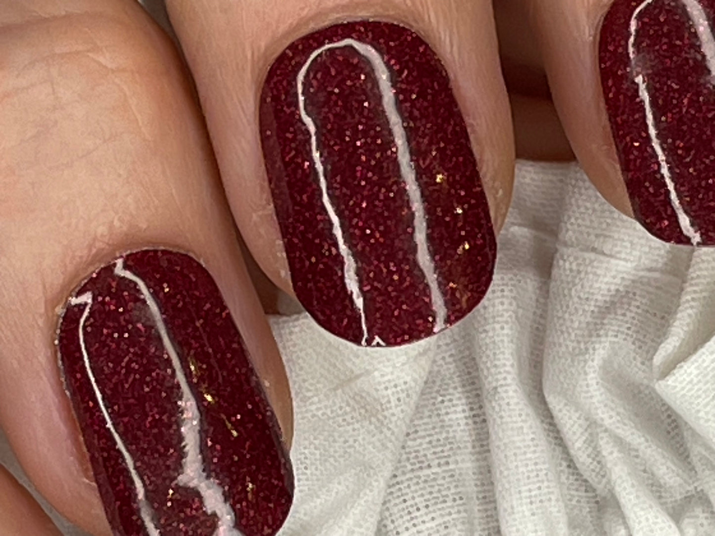 Nagelfolie Nail wraps Blush&Cherry Red Sherbet