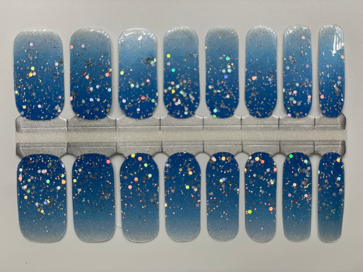 Nagelfolie Nail wraps Blush&Cherry Frosty Blue