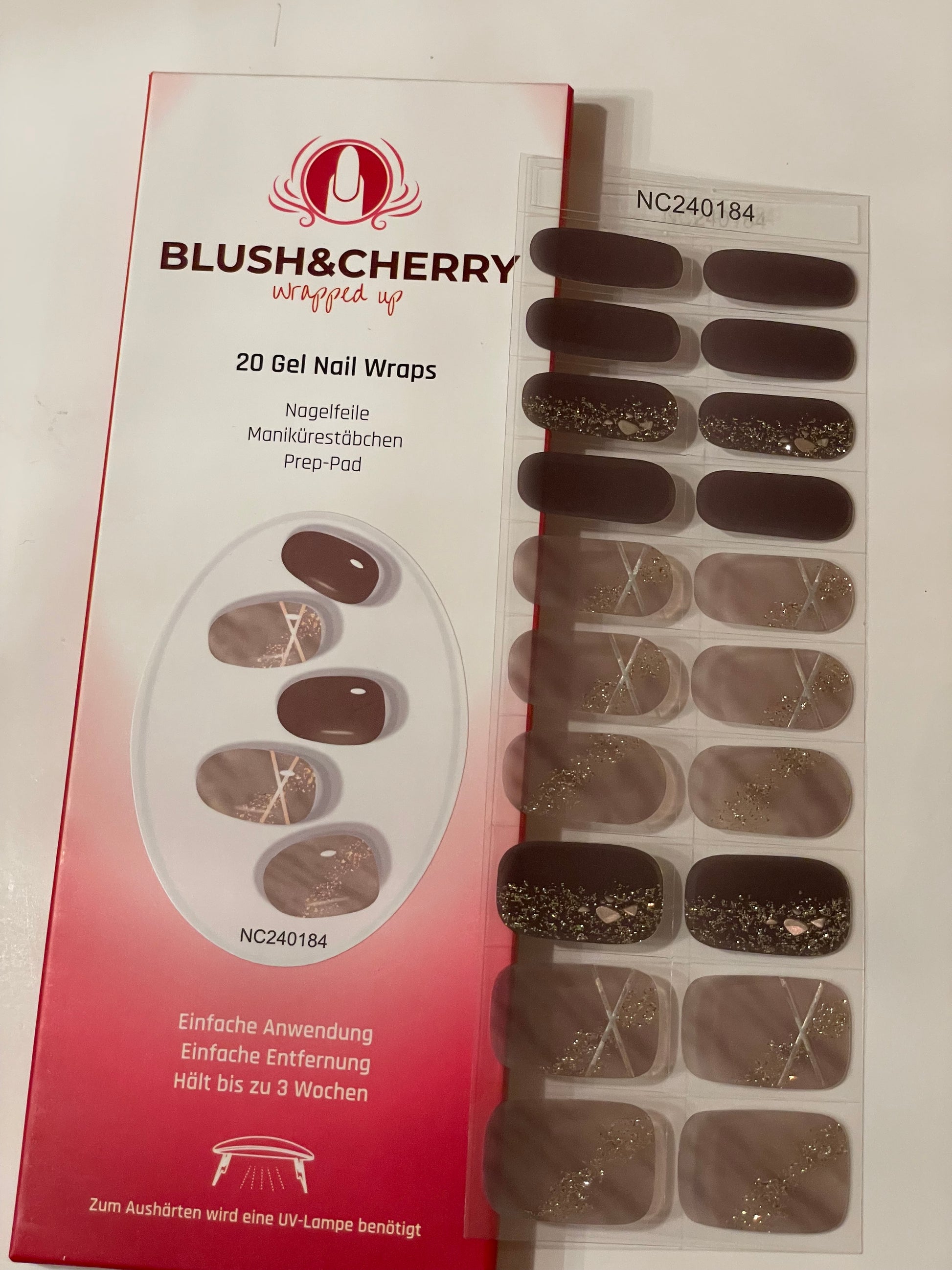 UV Earth Glory 20er-Blush&amp;Cherry-Blush and Cherry - UV Gel Folien