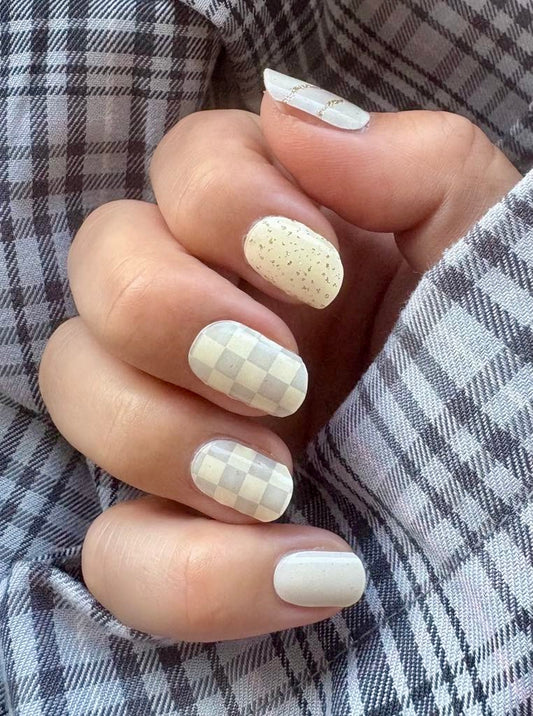 UV Chess Marble 16er-Blush&Cherry-Blush and Cherry - UV Gel Folien