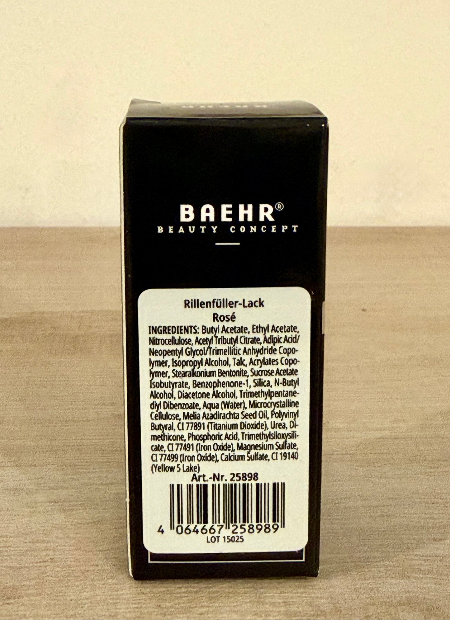 BAEHR Rillenfüller-Lack Rosé 11ml