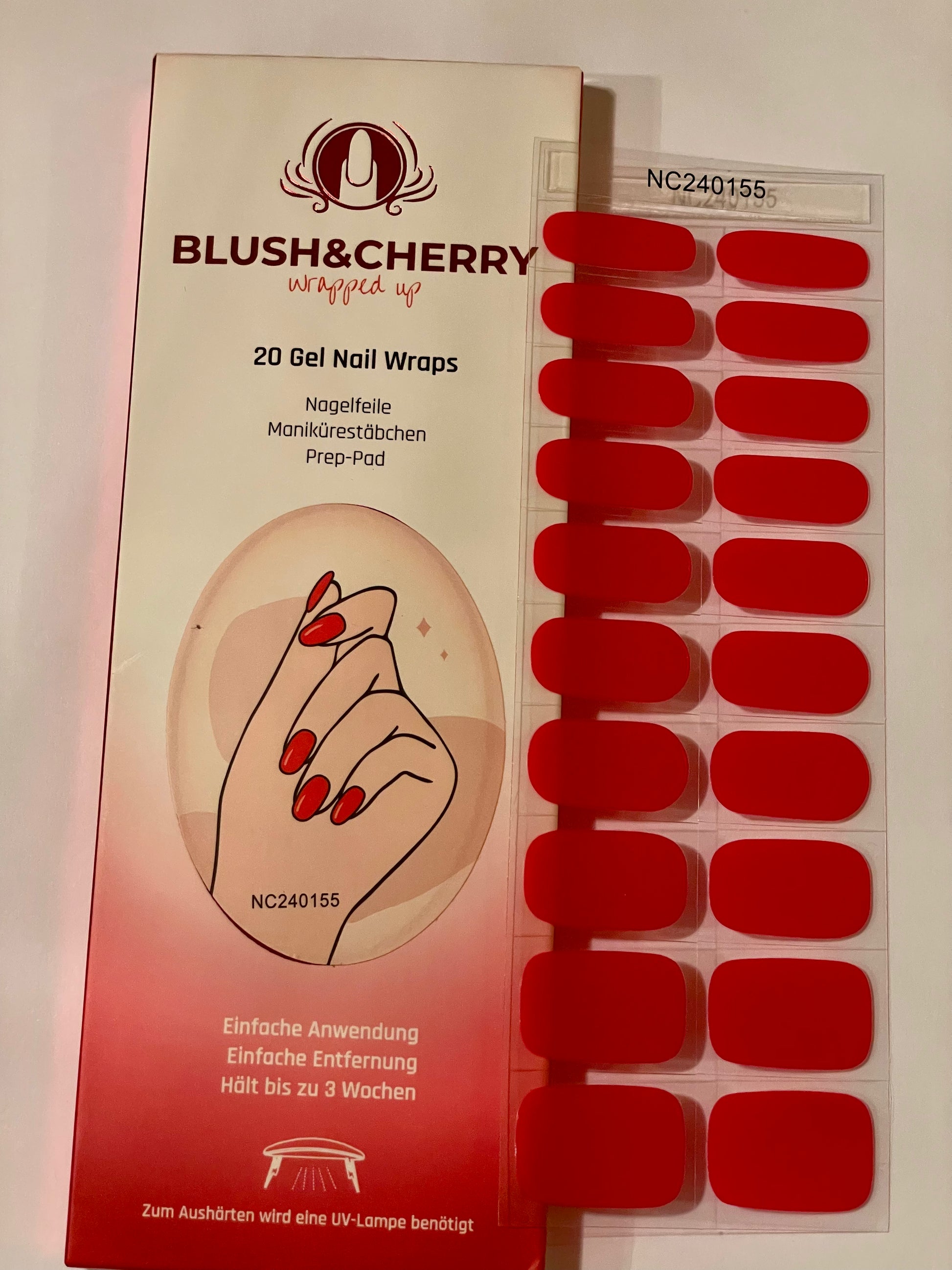UV Lipstick 20er-Blush&amp;Cherry-Blush and Cherry - UV Gel Folien