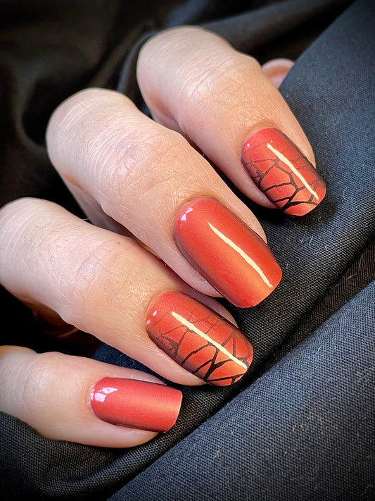 Mordor 16er-Blush&Cherry-Exklusiv-Blush&amp;Cherry-Blush and Cherry-Nagelfolien-Non UV-Ohne UV