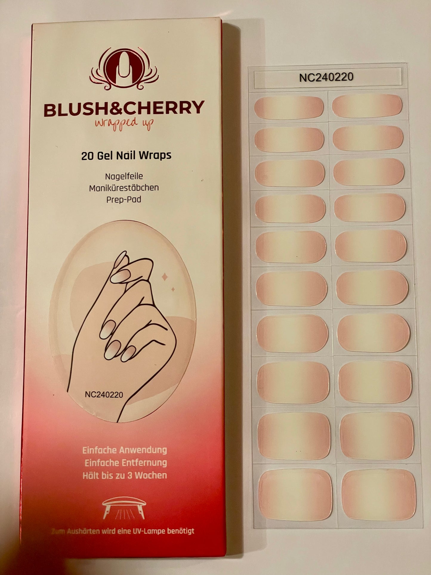 UV Blush Melt 20er-Blush&Cherry-Blush and Cherry-UV Gelfolie-Nagelfolien-Nail wraps