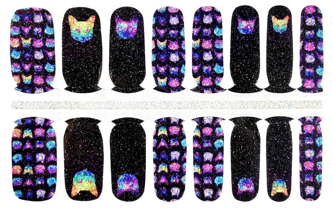 Space Kitten 16er-Blush&amp;Cherry - Blush and Cherry - Nagelfolien ohne UV