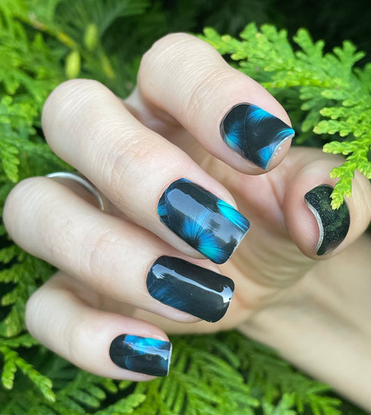 Into The Dark 16er-Blush&Cherry-Exklusiv-Blush&amp;Cherry-Blush and Cherry-Nagelfolien-Non UV-Ohne UV