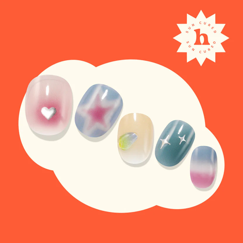 Hey, Love Your Energy-UV Nail Wraps-Blush&amp;Cherry - Blush and Cherry - Heyhae UV Gel Folien - Premium Solar