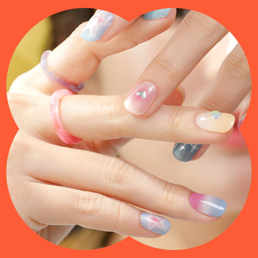 Hey, Love Your Energy-UV Nail Wraps-Blush&amp;Cherry - Blush and Cherry - Heyhae UV Gel Folien - Premium Solar