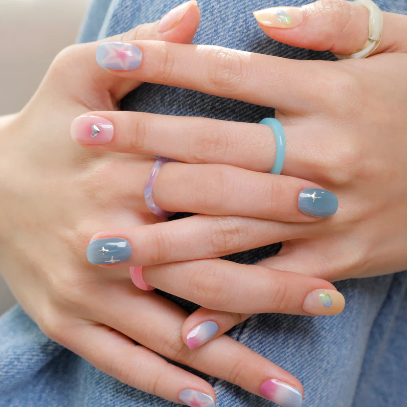 Hey, Love Your Energy-UV Nail Wraps-Blush&amp;Cherry - Blush and Cherry - Heyhae UV Gel Folien - Premium Solar