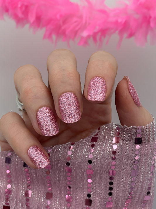 Nagelfolie Nail wraps Blush&Cherry Prickly Pink