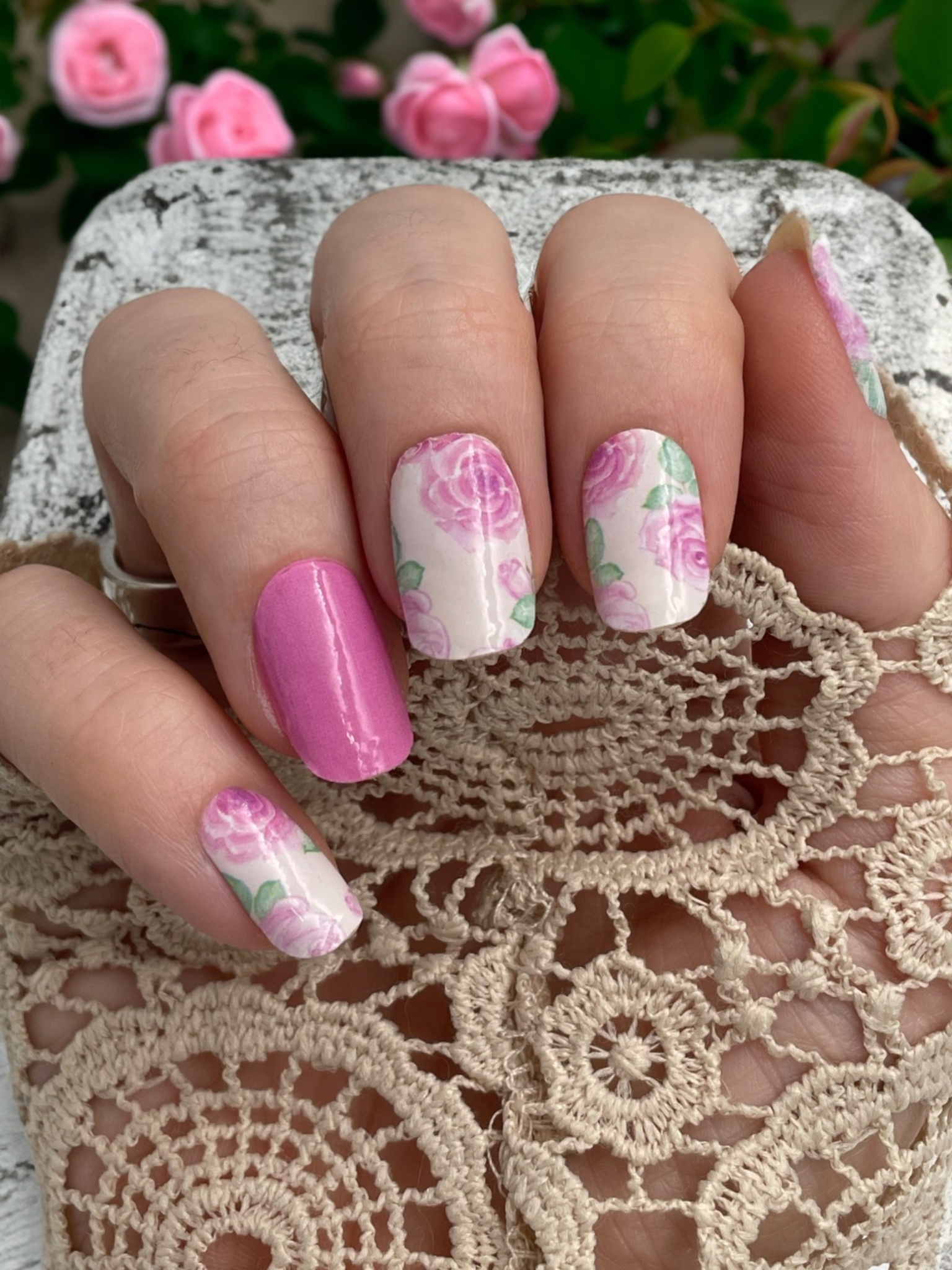 Nagelfolie Nail wraps Blush&Cherry Rosalie