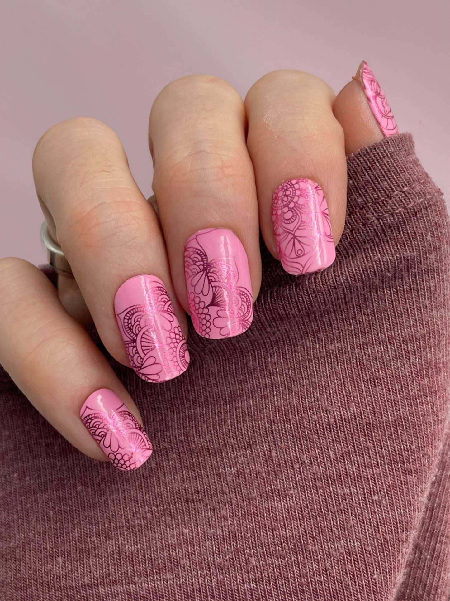 Nagelfolie Nail wraps Blush&Cherry Mandalay