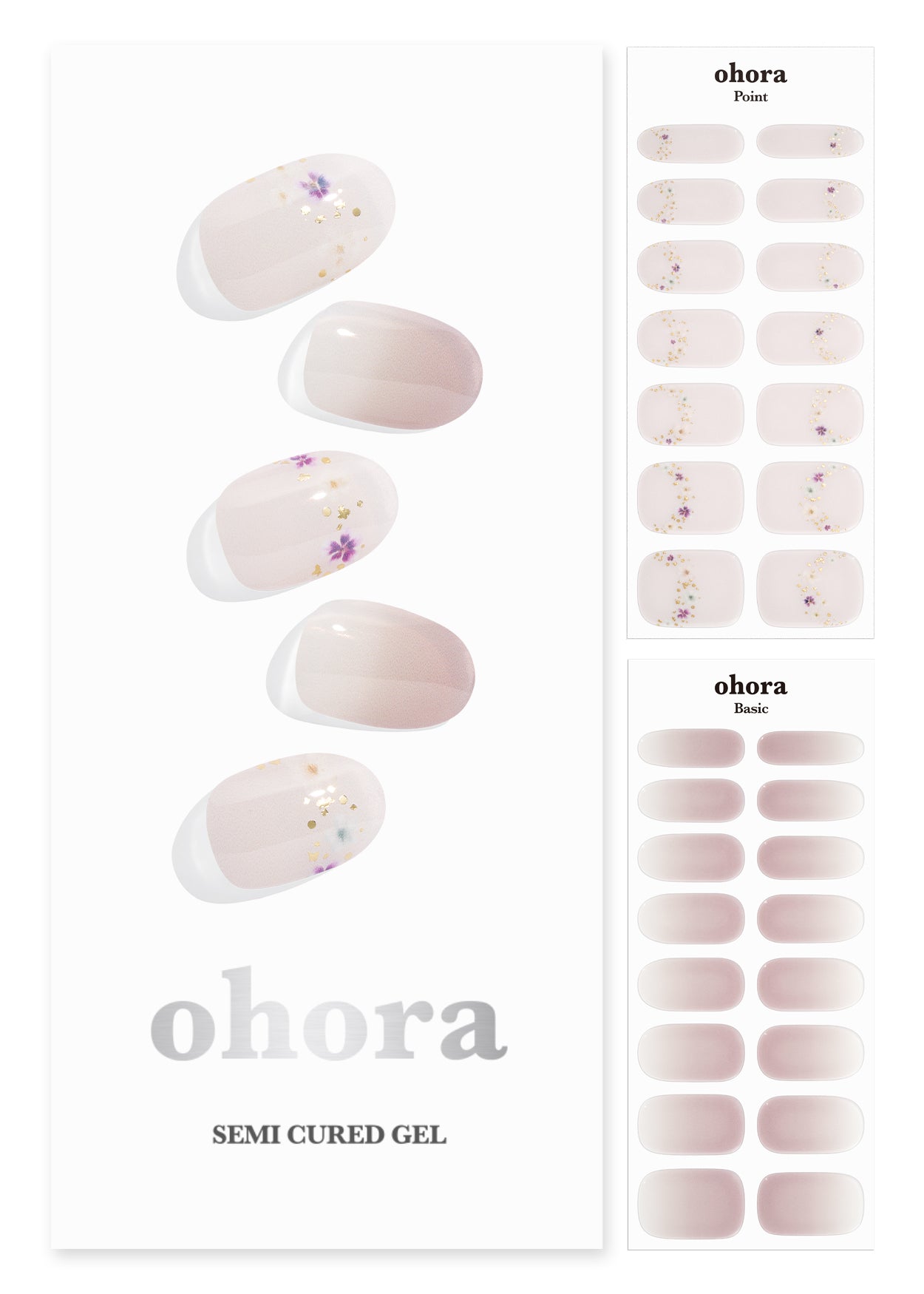 Ohora Deutschland UV Gelfolie Nagelfolie Nail wraps Blush&Cherry Ohora N Floral Serenity