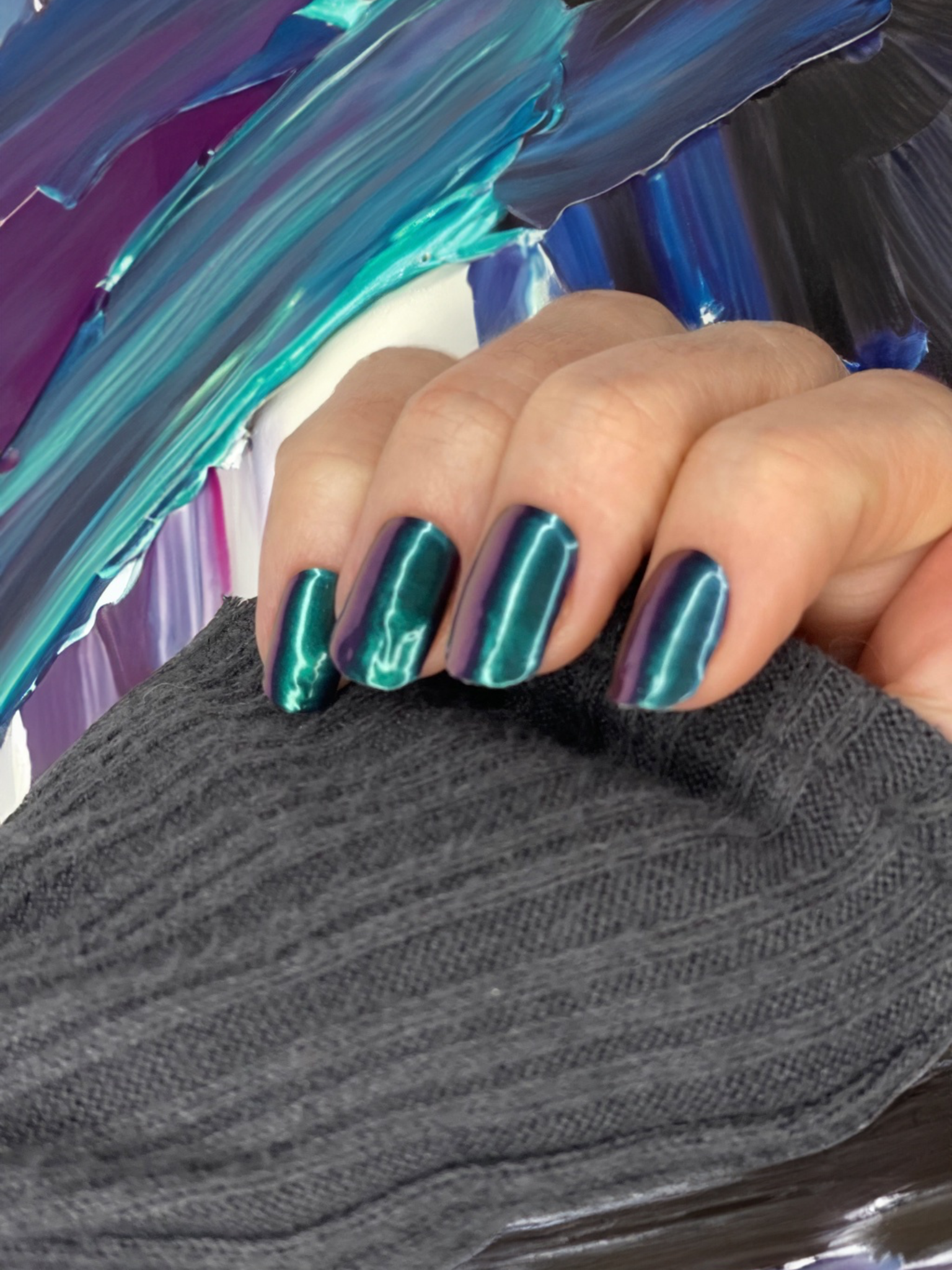 Nagelfolie Nail wrap Aqua & Indigo Blush&Cherry