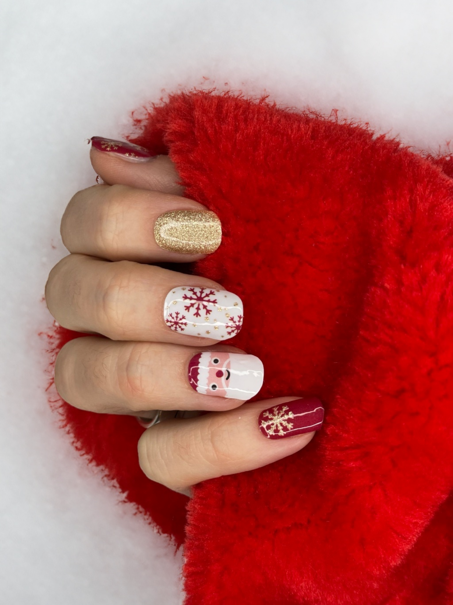 Nagelfolie Nail wraps Blush&Cherry Ho Ho Ho!