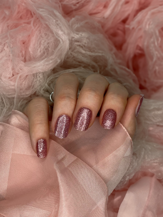 Nagelfolie Nail wraps Blush&Cherry Pink Sherbet